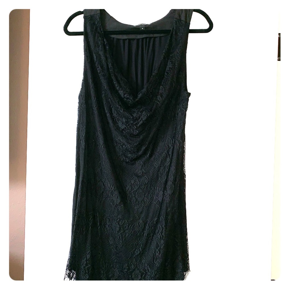 Sleeveless Top with Lace Overlay